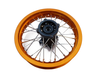 pitbike ALLOY zadní kolo 12 palců oranžové Stomp, DemonX, WPB