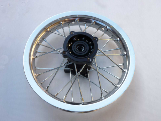 pitbike zadní kolo 12 palců ALLOY 7075 stříbrné Stomp, DemonX, WPB