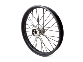 pitbike přední kolo 17palců, černé dráty Stomp, WPB