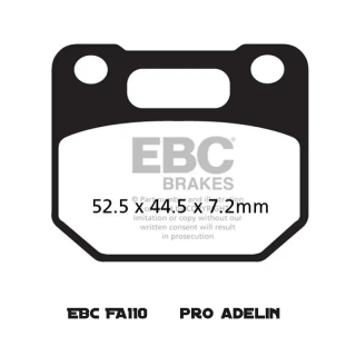 EBC Přední brzdové destičky pro Adelin