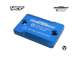 Víčko brzdové nádobky pumpy přední brzdy CNC eloxované pitbike YCF typ 01