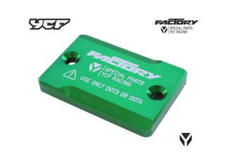 Víčko brzdové nádobky pumpy přední brzdy CNC eloxované pitbike YCF typ 01