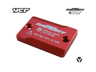 Víčko brzdové nádobky pumpy přední brzdy CNC eloxované pitbike YCF typ 01