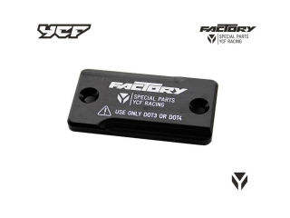 Víčko brzdové nádobky pumpy přední brzdy CNC eloxované pitbike YCF typ 02