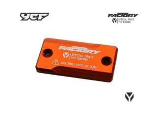 Víčko brzdové nádobky pumpy přední brzdy CNC eloxované pitbike YCF typ 02