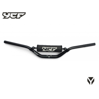 Hliníková řidítka nízká z tvrzeného hliníku 28.6 mm (včetně polstru) černá pitbike YCF