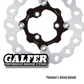 Galfer plovoucí brzdový kotouč 220mm, 3dírový