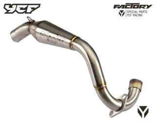 YCF přední výfukové potrubí FACTORY PILOT/SM150